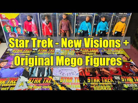 IDW – Star Trek TOS New Visions – John Byrne + Classic Star Trek Mego Figures MOC!